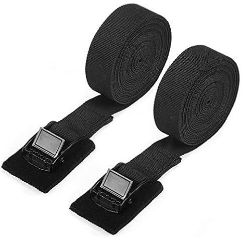 Lashing Straps 2 Pcs, Ratchet Strap, Tie Down Straps with Thick Pad,Heavy Duty Rustproof Cam Buckle, Premium Adjustable Car Roof Rack Straps for Luggage Cargo Vans Motorcycle Bike Trucks, 3.5m x 25mm Cover