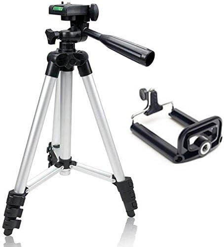 Rubik Portable Tripod Stand for Mobile and DSLR Camera, Adjustable Height and Mount For iPhone Samsung Huawei Nikon Canon Sony