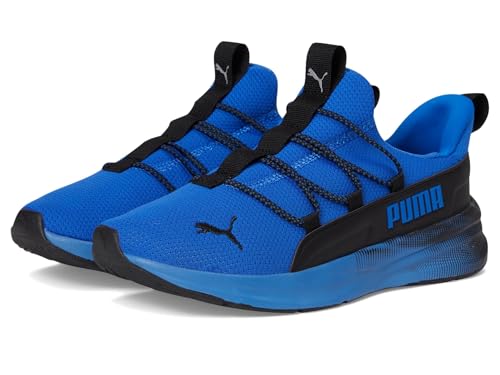 PUMA Unisex-Child Softride One4All Slip On Shoes, Mountain Blue-Black AH25, Big Kid 7