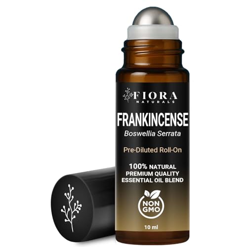 Image of Frankincense Roll On - Pre-Diluted Frankincense Oil Essential Oil for Joints, Muscles & Skin Care, Aromatherapy Roller, Frankincense Roller Ball, Fast Absorbing Formula by Fiora Naturals