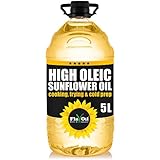 FlavOil High Oleic Sunflower Oil 5 litres - Healthy High-Performance Plant-Based Oil for Cooking, Roasting, Frying, Baking, Dressing - Omega-9 & Vitamins - Sustainable High Oleic Sunflower Seeds