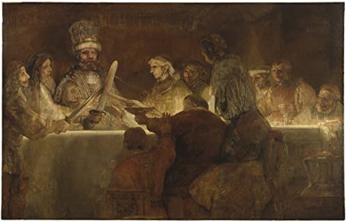 Affiche Rembrandt La Conspiration des Bataves pour créer une ambiance galerie dans votre salon