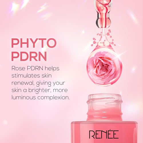 Image of RENEE Pink Therapy PDRN Pink Peptide Face Serum For Glowing, Radiant Skin | Hydrates, Boosts Collagen, Evens Skin Tone | Lightweight, Quick Absorbing | Hyaluronic Acid & Niacinamide Infused | 30 ml