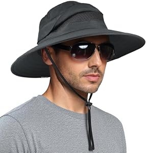 EINSKEY Waterproof Sun Hat for Men Women, UPF 50+ UV Protection Wide Brim Packable Hat for Fishing Hiking Garden Safari Beach