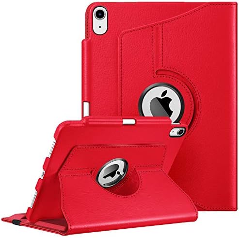 FINTIE Case Compatible with iPad Air 5th Generation (2022) / iPad Air 4th Generation (2020) 10.9 inch with Pencil Holder - 360 Degree Rotating Stand Cover with Auto Sleep/Wake, Emerald Marble