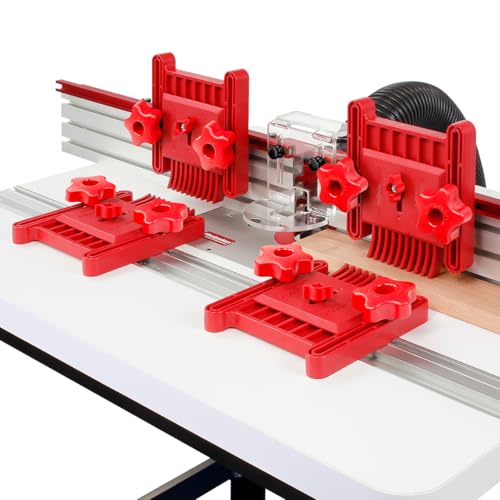 Woodpeckers Variable Pressure Featherboard 2 Pack Adjustable Pressure Featherboards for Router Tables & Table Saws Easy Tension Control T-Track Compatible American Made Woodworking Accessory