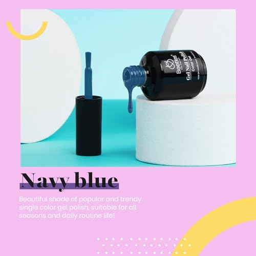 Image of Beetles Dark Teal Gel Nail Polish, 15ml Aegean Dark Jewel Tone Deep Teal Gel Polish Art Manicure Salon DIY Decoration at Home Soak Off UV Lamp Cured