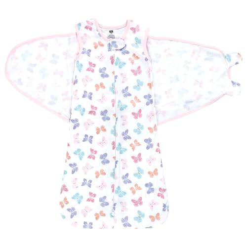 Hudson Baby Infant Girls Convertible Swaddle Sleep Sack, 0-3 Months3
