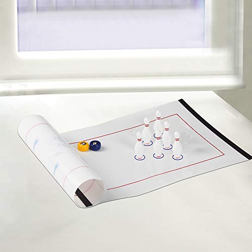 Table Top Bowling Game For Kids And Adult, Funny Game For Family And Friends - Team Board Game Training Is Easy To Set-Up And So Compact For Storage #TOP7