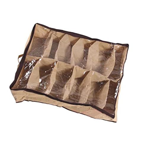 12 Pairs Tidy Under Bed Non-woven Fabric Shoe Storage Organizer Holder Box Closet Bag Case Shoe Racks