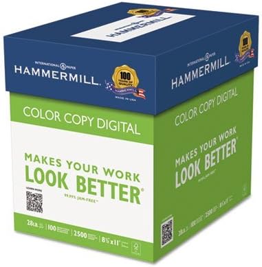 Copy Paper, 100 Brightness, 28lb, 8-1/2 x 11, Photo White, 2500/Carton, Sold as 1 Carton, 6PACK , Total 6 Carton