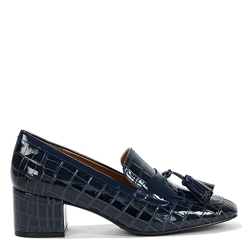 Image of Donald Pliner Women's Kressida Dress Loafers, 2 inch Block Heels for Women, Slip-On Heels for Women