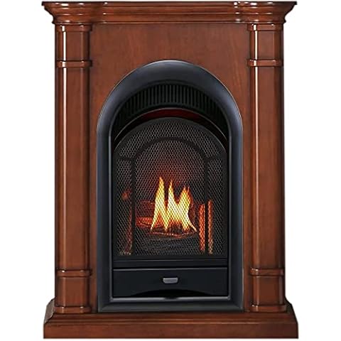 ProCom Dual Fuel Vent Free Gas Fireplace System - 15,000 BTU, T-Stat Control, AppleSpice Finish - Model# PCS150T-3AS Cover