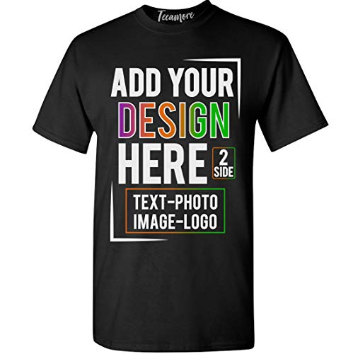 Custom T Shirt Men Women Add Your Own Design Picture Photo Text Front Back Side T-Shirt