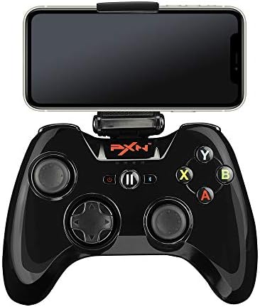 Mfi Game Controller For Iphone Pxn Speedy(6603) Ios Gaming Controllers For Call Of Duty Gamepad With Phone Clip For Apple Tv, Ipad, Iphone (Black)