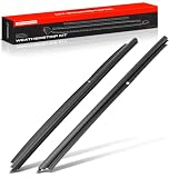 A-Premium 2PCS Front Window Molding Trim Weather Stripping Kit Compatible with Chevrolet Silverado 1500 2500 3500 & GMC Sierra 1500 2500 3500 & Cadillac