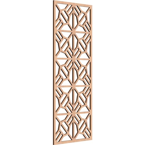 Image of 13 3 /8 inchW x 34 3 /8 inchH x 1 /4 inchT Auburn Decorative Fretwork Wood Wall Panels, Alder