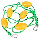 NiuLumea Corda divisoria di sicurezza per piscina, 5 m o 6 m, con 56 boe, verde per piscine fuori terra e interrate, corsi d