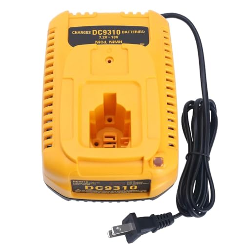 DC9310 18V Fast Charger Replacement for Dewalt 7.2V-18V XRP NiCad/NiMh Battery DW9116 DC9096 DC9098 DC9099 DW9098 DW9099 DW9096 DW9072 DW9061
