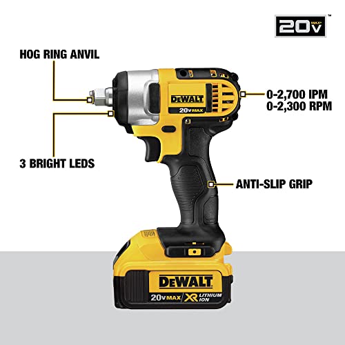 High-Torque Cordless Impact Wrench Kit