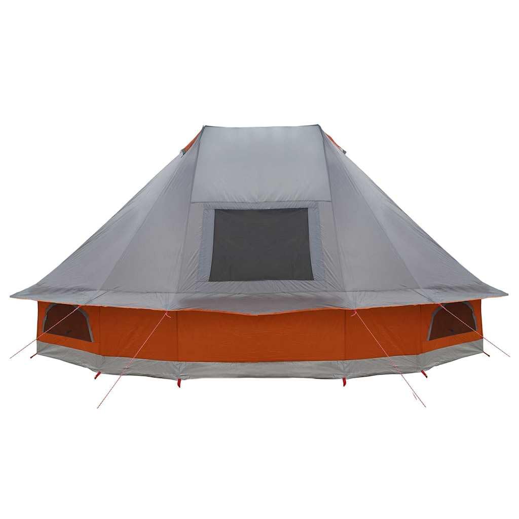 Namiot Tipi Tafta Szary i Pomarańczowy 466 X 310 X 240 Cm