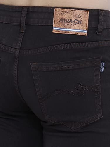 Image of Strechable Denim Regular Fit Mid Waist Light Weight Soft Feel Stretchable Denim Jeans Pant for Men