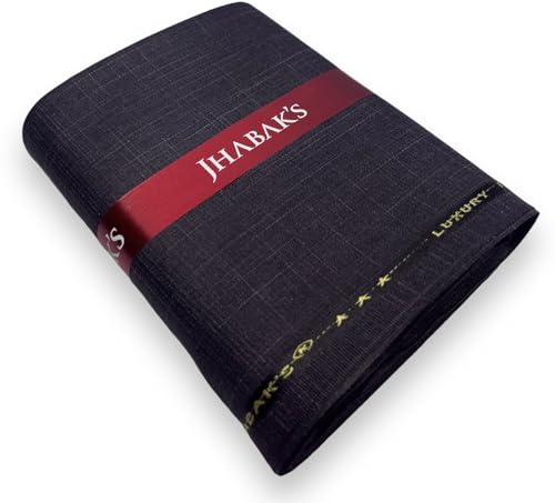 Image of JHABAK'S Unstitched Viscose Rayon Self Design Trouser Fabric - 1.30 Meter