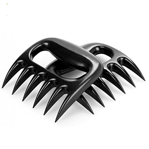 Romote 1 Pair Pulled Pork Shredder Claws - Strongest BBQ Meat Forks - Shredding, Handling, Carving Food - Claw Handler Set for Pull Barbecue Smoker or Slow Cooker - BPA Free Grill Claws