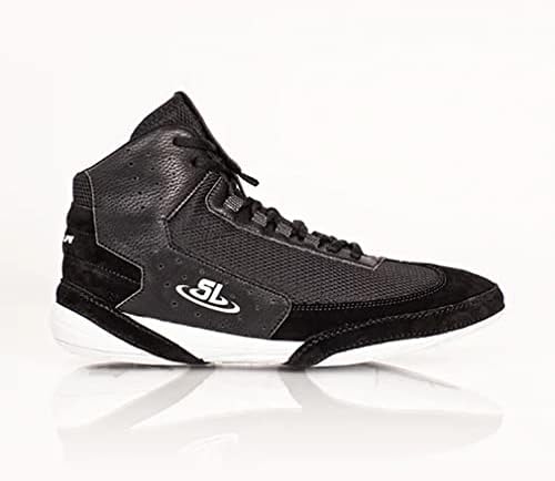 SCRAPLIFE Ascend One Mens Wrestling Shoes, Champion Designed. Lightweight and Flexible with Inner Sock Cushion for Wrestling, Boxing & Weight Training (7.5 BLK/WHT) | Image 6