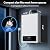 SNDOAS Natural Gas Tankless Water Heater,4.75GPM 102,000BTU Instant Hot Water Heater,18L Forced Exhaust Gas Water Heater Indoor Wall-Mount with LED Display,On Demand Water Heater for Home