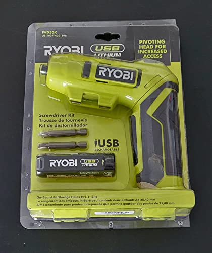 RYOBI USB Lithium Screwdriver Kit