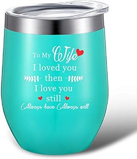 Valentines Day Tumbler Gift for Wife, I Loved You Then I Love You