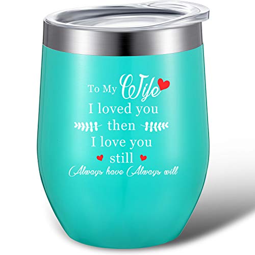 Valentines Day Tumbler Gift for Wife, I Loved You Then I Love You