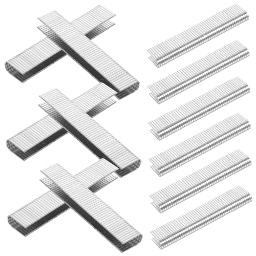 Mikikit Staple Staples 1000pcs Carbon Steel Narrow Crown Pneumatic u Shaped Nails for Woodworking Upholstery