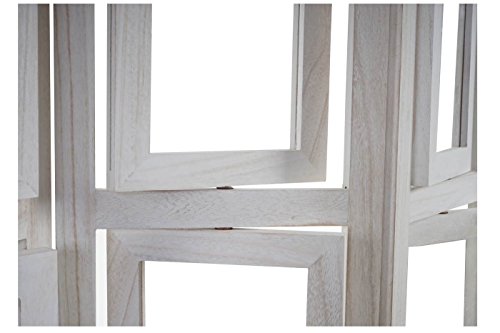 Mendler Paravent Fotogalerie II, Raumteiler Trennwand Sichtschutz Foto-Paravent, 160x125cm - weiß