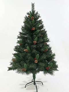 EVRE Artificial Christmas Tree 4ft with 300 PVC Tips Branches & Strong Metal Stand(4Ft, Evergreen)