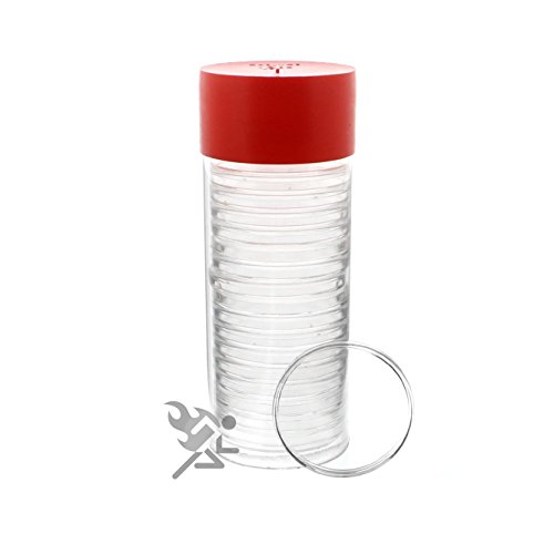 image for Capsule Tube & 20 Air-Tite H40 Direct Fit Coin Holders for 1oz Silver 