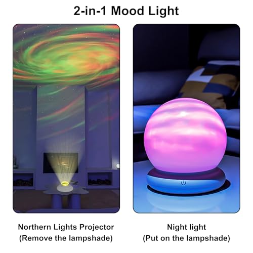 Lampe de projection aurore boréale : le cadeau idéal pour petits et grands - 4