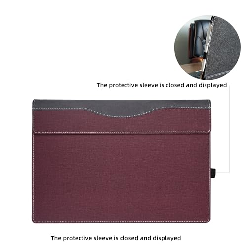 Funda para Laptop DELL Latitude 7440 14" PU Cuero Rojo Vino miniatura 5