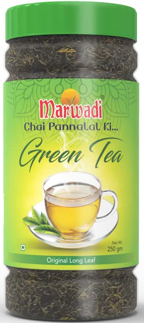 MARWADI PREMIUM GREEN TEA JAR |Long Leaf Original | All-natural Green Tea with Anti-Oxidants | Green Tea | 250GM (B0BWTDK41K) Amazon Price History, Amazon Price Tracker