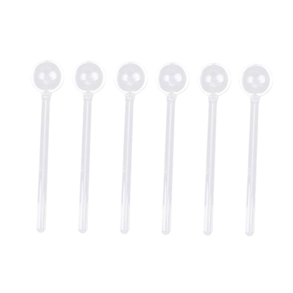 Alipis 18piezas Cucharas De De Mango Para Café y De Utensilios De Cocina Transparentes Para Bebidas y Postres