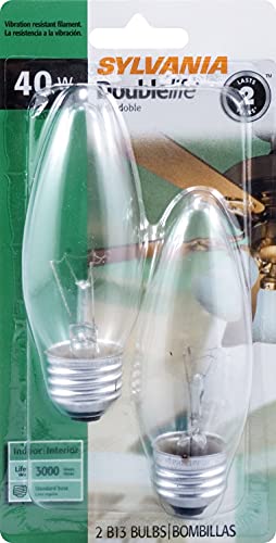 Ledvance 046135133695 40W B13 Double Life Incandescent Ceiling Fan Light Bulb thumb #2