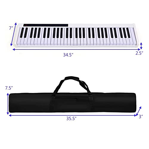 Piano à clavier 61 touches Piano numérique portable tactile pleine grandeur Double haut-parleurs intégrés Bluetooth MIDI Piano électronique avec pédale de sustain Idéal for les adultes, les enfants et - Les Beatles, Paul McCartney, John Lennon, RIngo Starr, George Harrison Piano à clavier 61 touches Piano numérique portable tactile pleine grandeur Double haut-parleurs intégrés Bluetooth MIDI Piano électronique avec pédale de sustain Idéal for les adultes, les enfants et – Image 7