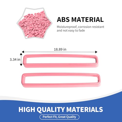 Image of RAZPOY Front Grille Inserts Grill Guard Compatible with 2015-2024 Dodge Challenger Exterior Accessories, Pink