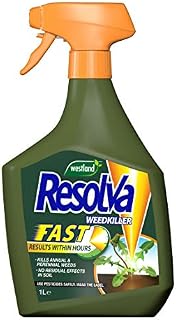 Resolva 20300499 Fast Ready to Use Weed Killer 1L, Natural