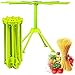 Kitchen Pasta Drying Rack Folding, iPstyle Spaghetti Drying Rack Noodle Stand with 10 Bar Handles Green