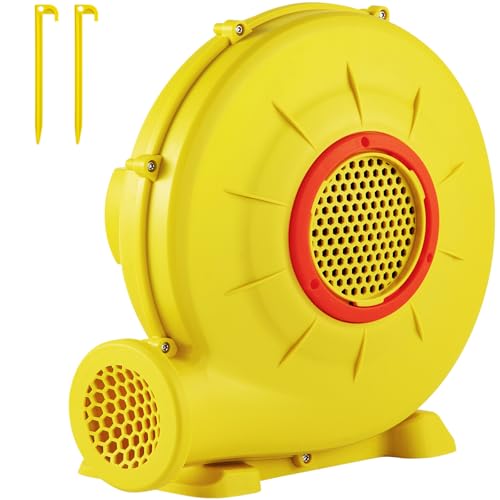 VEVOR Souffleur d'air, 450 W, souffleur commercial pour châteaux gonflables, 0,6 CV, vitesse 3400 tr/min, ventilateur électrique gonflable portable puissant...