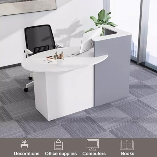 Ele Moderner Schreibtisch Slish Bürotisch für Professas, perfekt für Firmenlobbys und Wartebereiche und funktionales Design