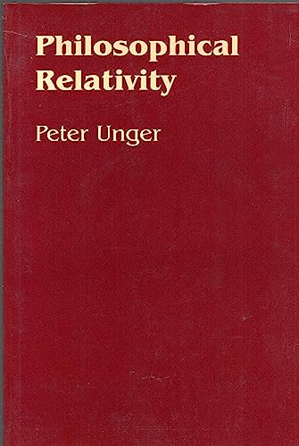 Philosophical Relativity 0816612331 Book Cover