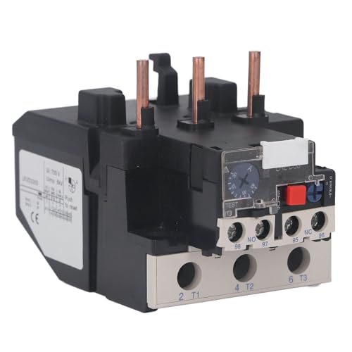 Thermal Overload Relay, 750V Electric Thermal Relay with Temperature Compensation for Motor